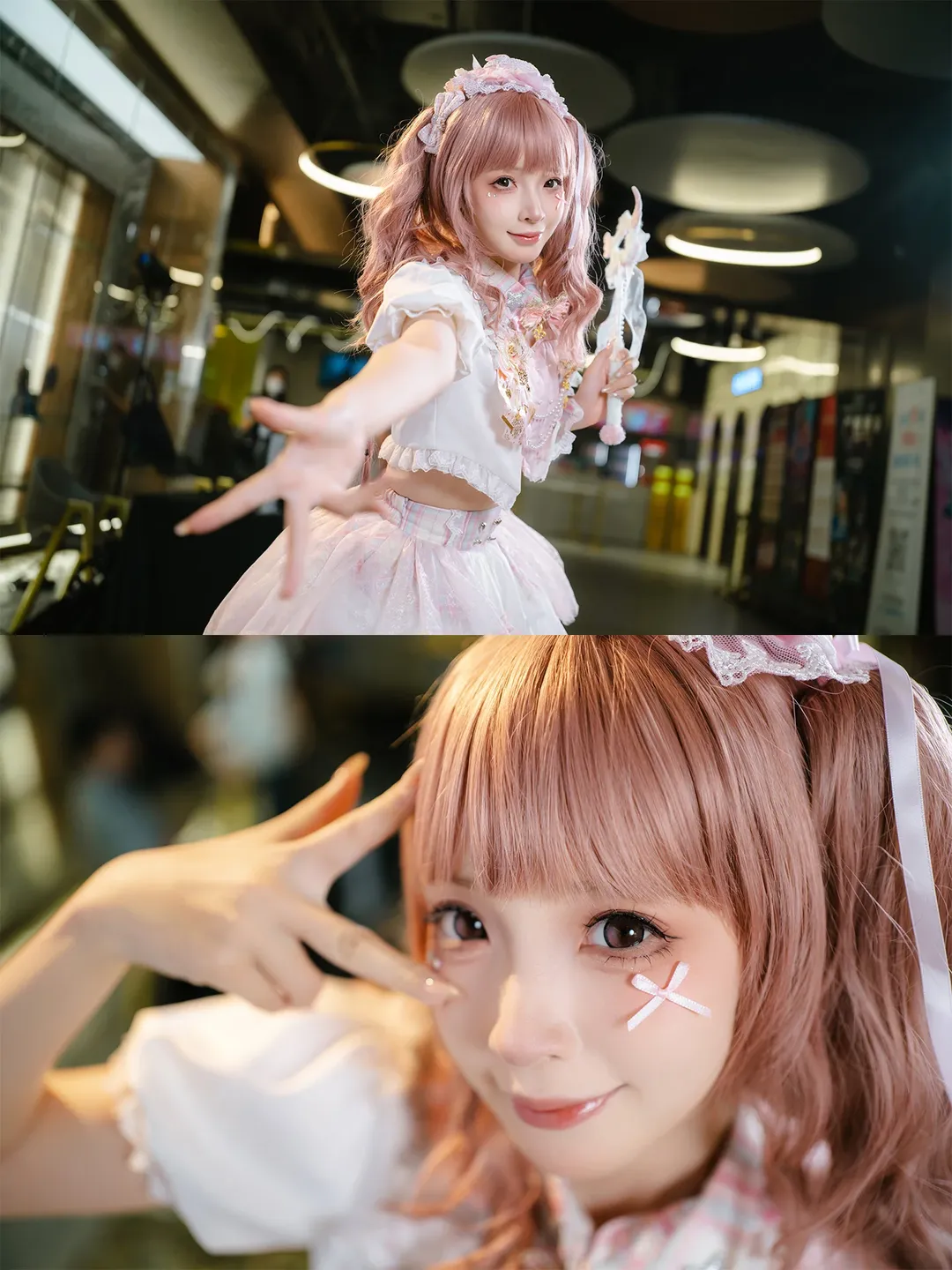 漫展返图, 唯卓仕, 魔法少女风cos, 粉白穿搭, 摄影器材分享 - 第8张