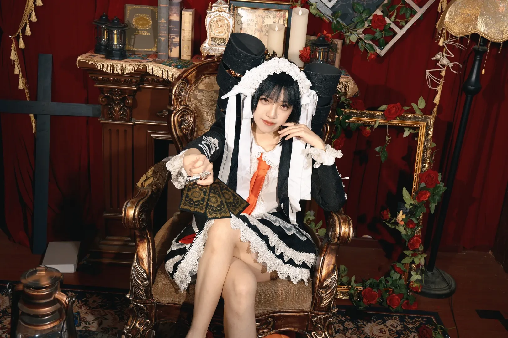 哥特风cosplay, 暗黑系角色扮演, 塞蕾丝缇雅cos, 弹丸论破, 弹丸论破1 - 第10张