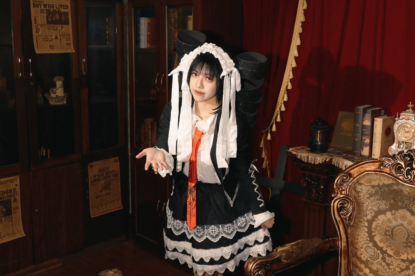 哥特风cosplay, 暗黑系角色扮演, 塞蕾丝缇雅cos, 弹丸论破, 弹丸论破1 - 第11张