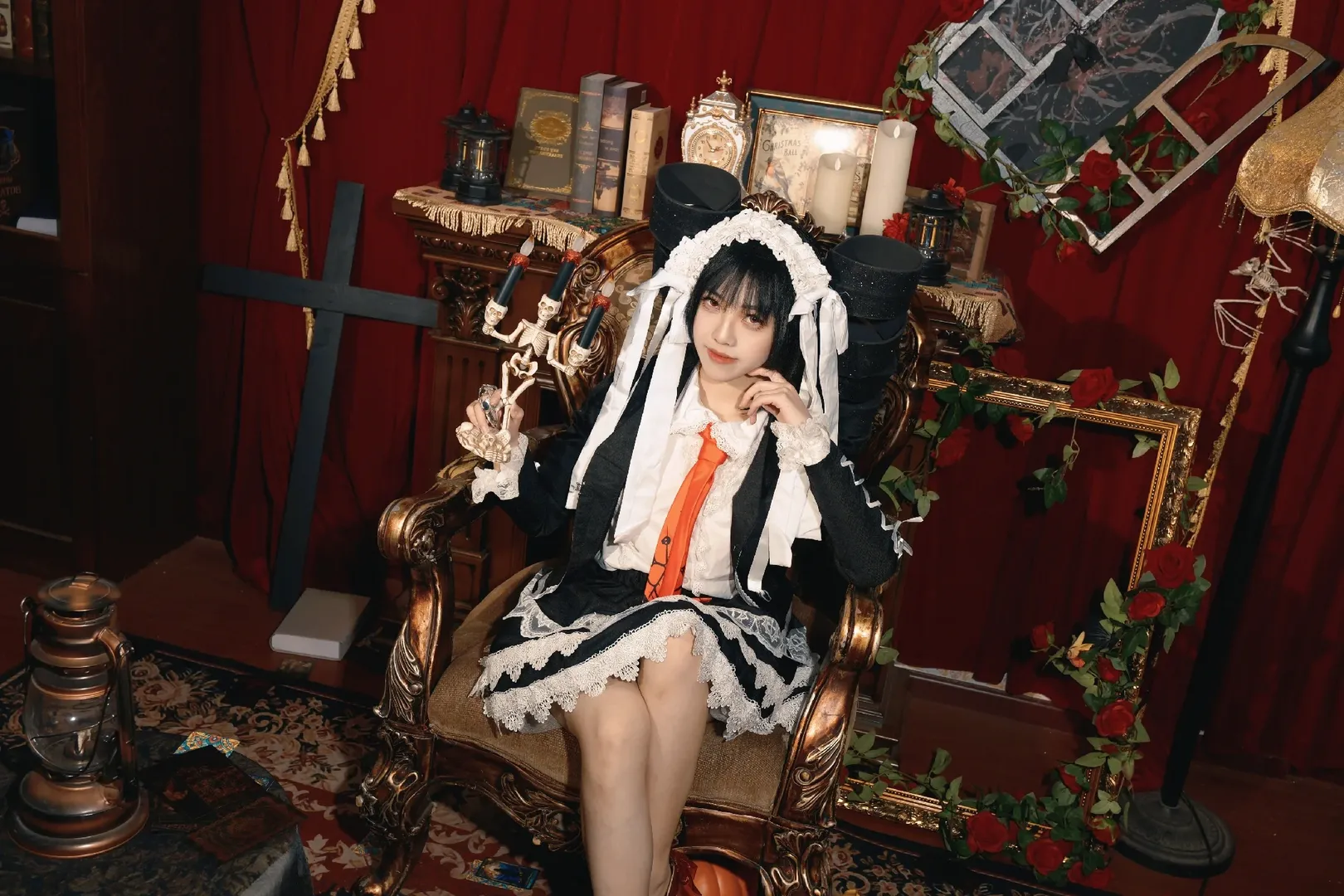 哥特风cosplay, 暗黑系角色扮演, 塞蕾丝缇雅cos, 弹丸论破, 弹丸论破1 - 第3张