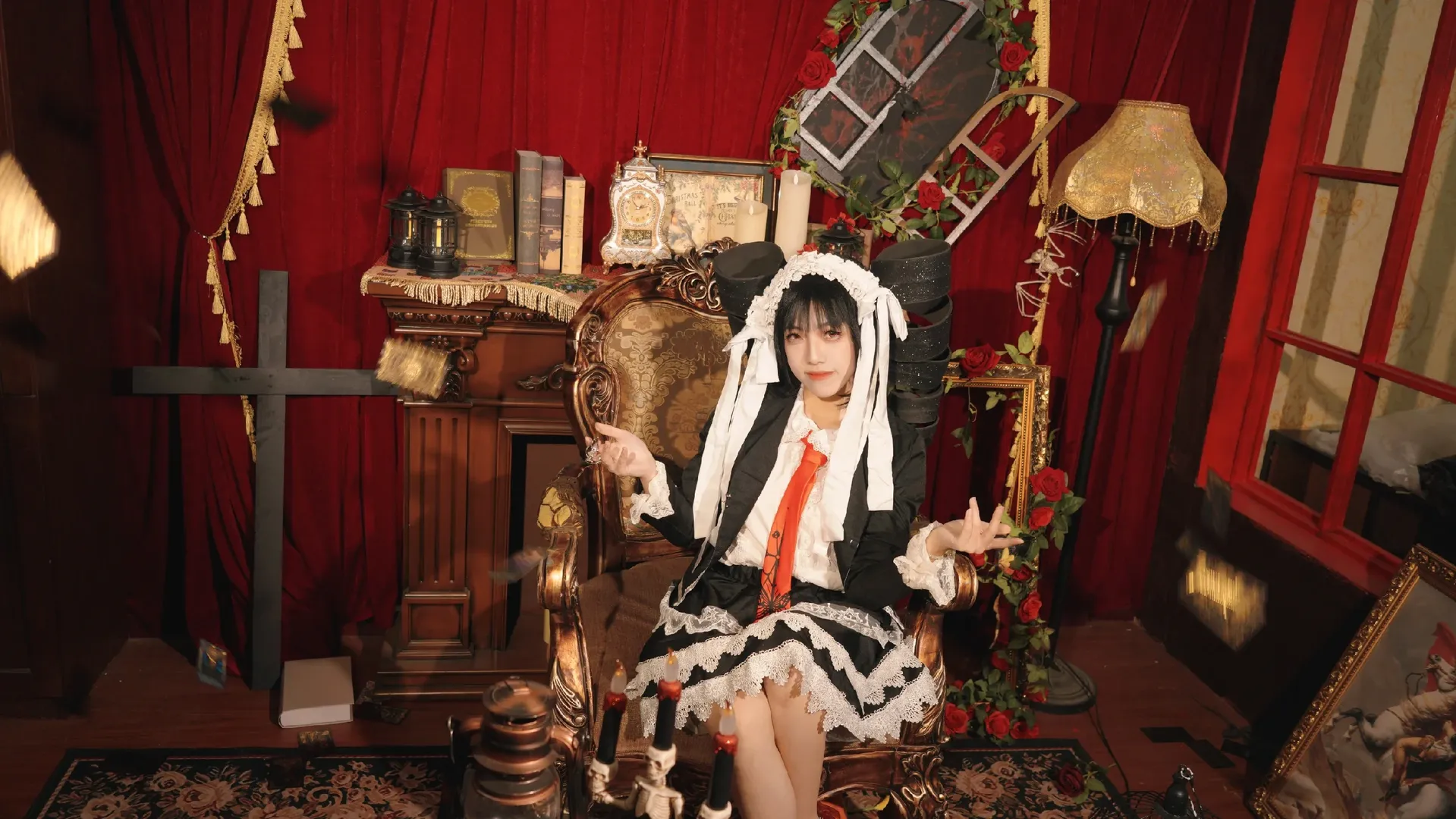 哥特风cosplay, 暗黑系角色扮演, 塞蕾丝缇雅cos, 弹丸论破, 弹丸论破1 - 第4张
