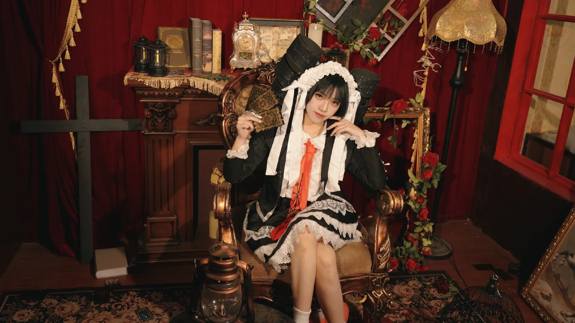 哥特风cosplay, 暗黑系角色扮演, 塞蕾丝缇雅cos, 弹丸论破, 弹丸论破1 - 第5张