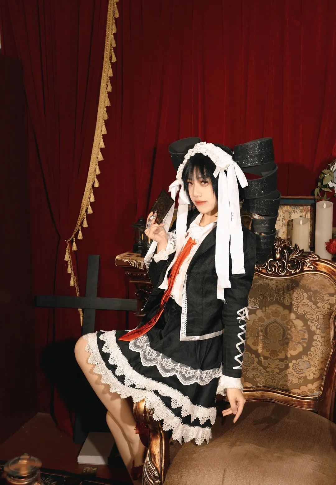 哥特风cosplay, 暗黑系角色扮演, 塞蕾丝缇雅cos, 弹丸论破, 弹丸论破1 - 第8张