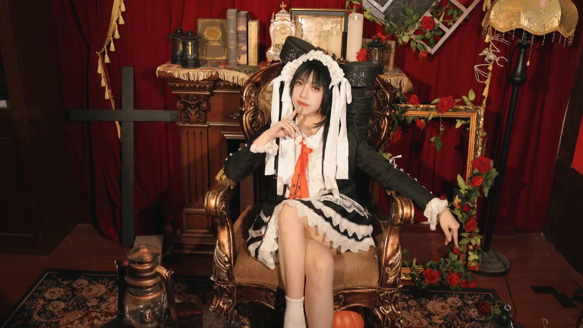 哥特风cosplay, 暗黑系角色扮演, 塞蕾丝缇雅cos, 弹丸论破, 弹丸论破1 - 第9张