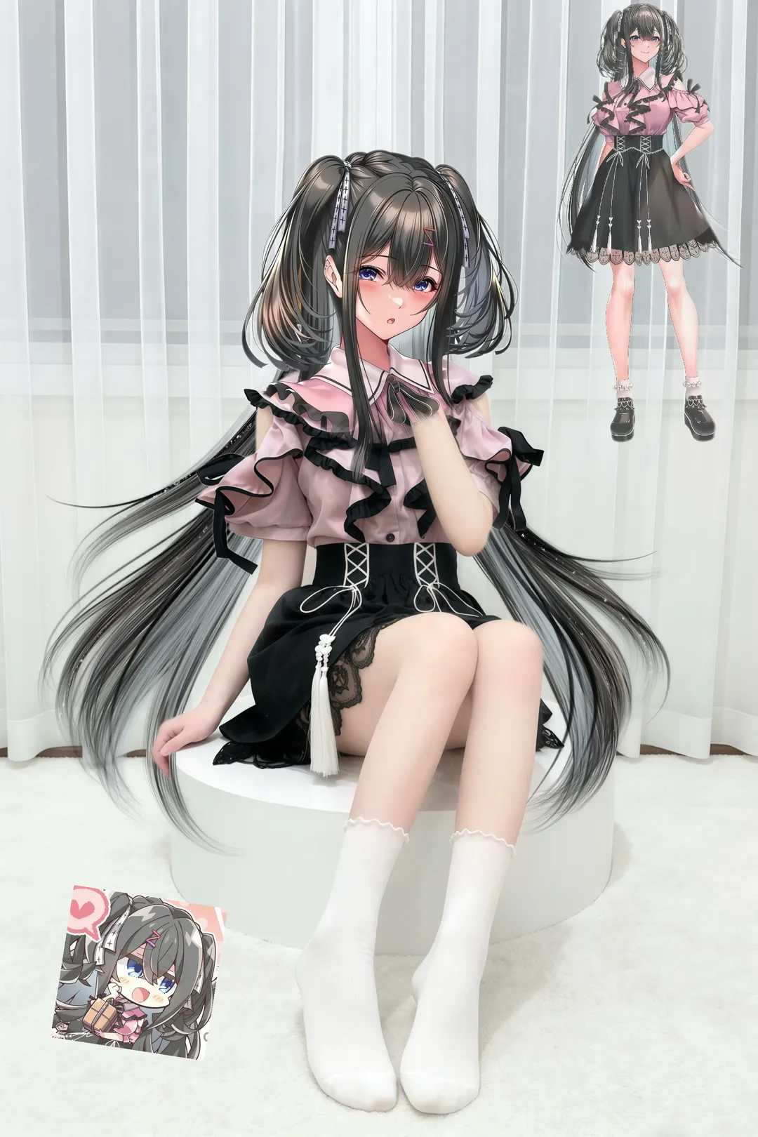 洋装, galgame, 鸿纱由美cos, 甜蜜女友3, 双马尾