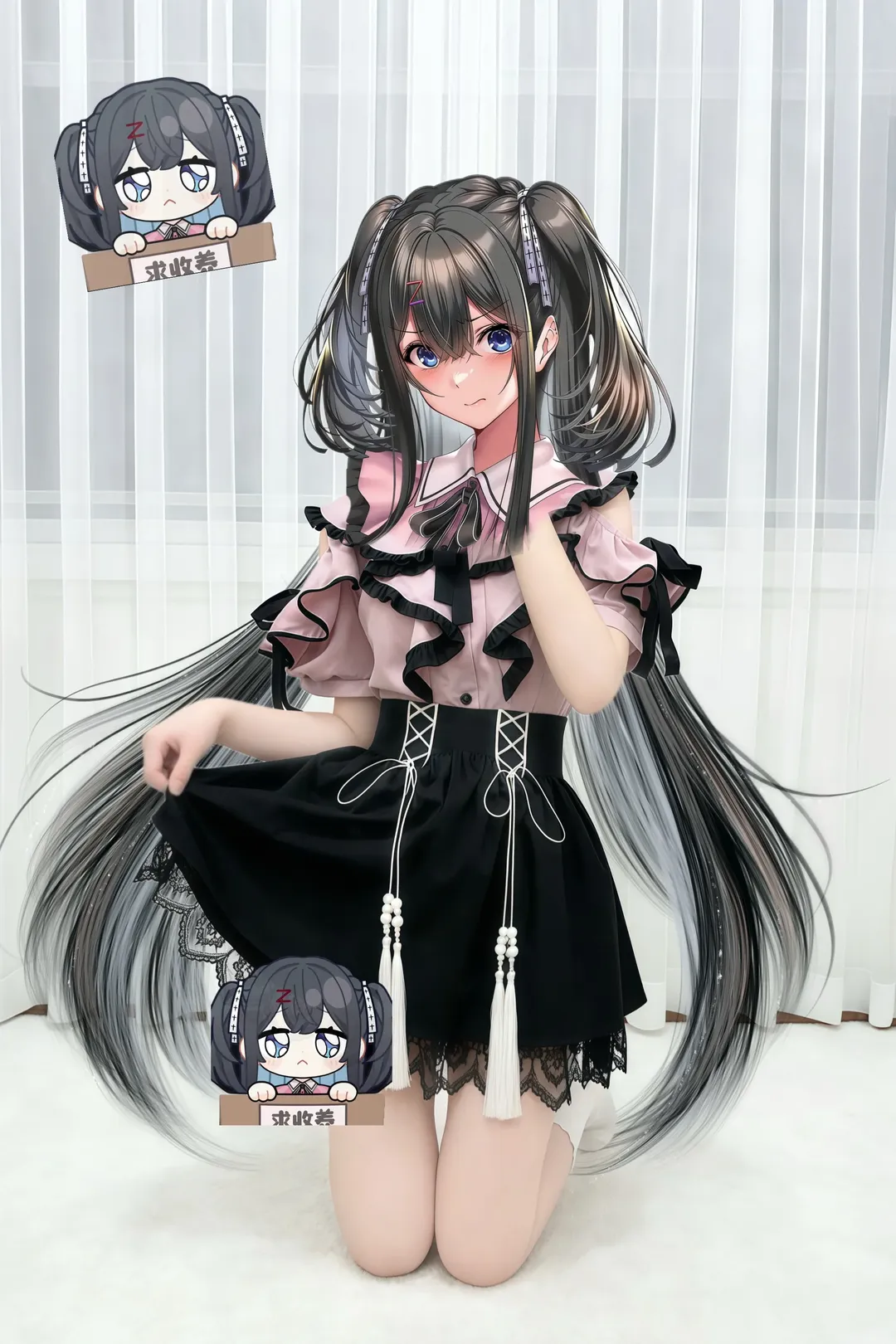 洋装, galgame, 鸿纱由美cos, 甜蜜女友3, 双马尾 - 第3张
