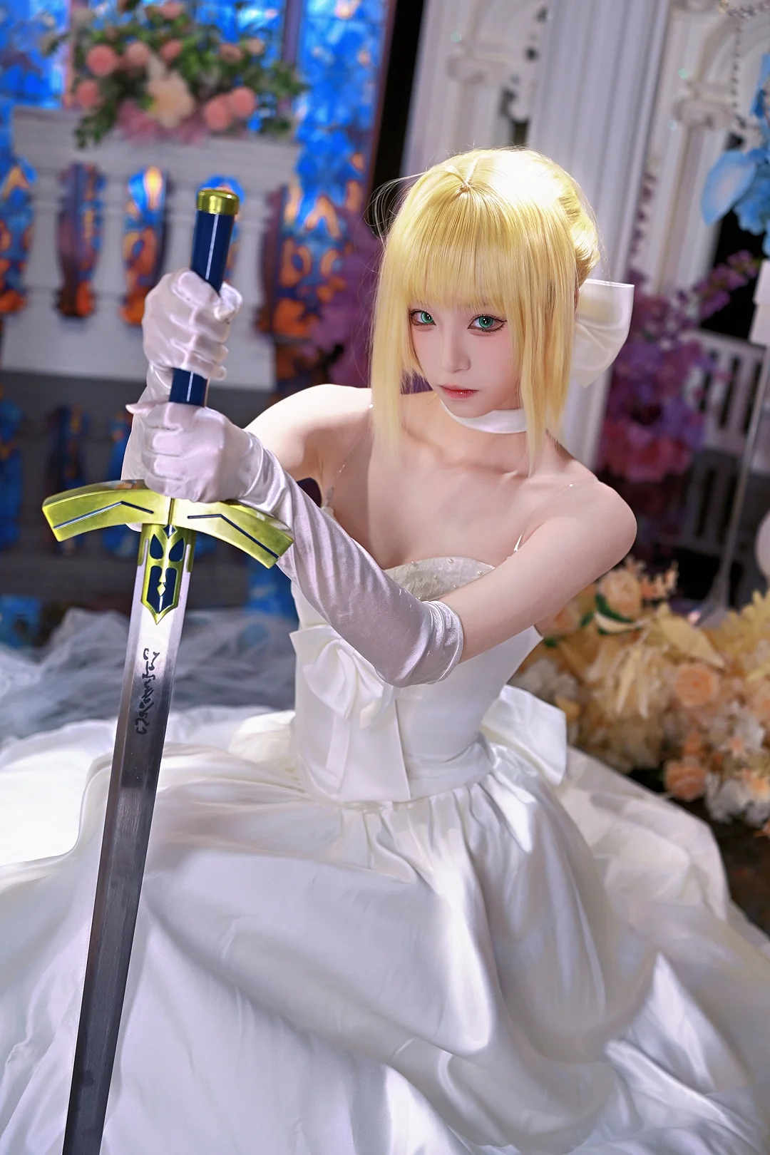 Fate, 上海约拍, Saber cos, 婚纱, 圣剑 - 第1张