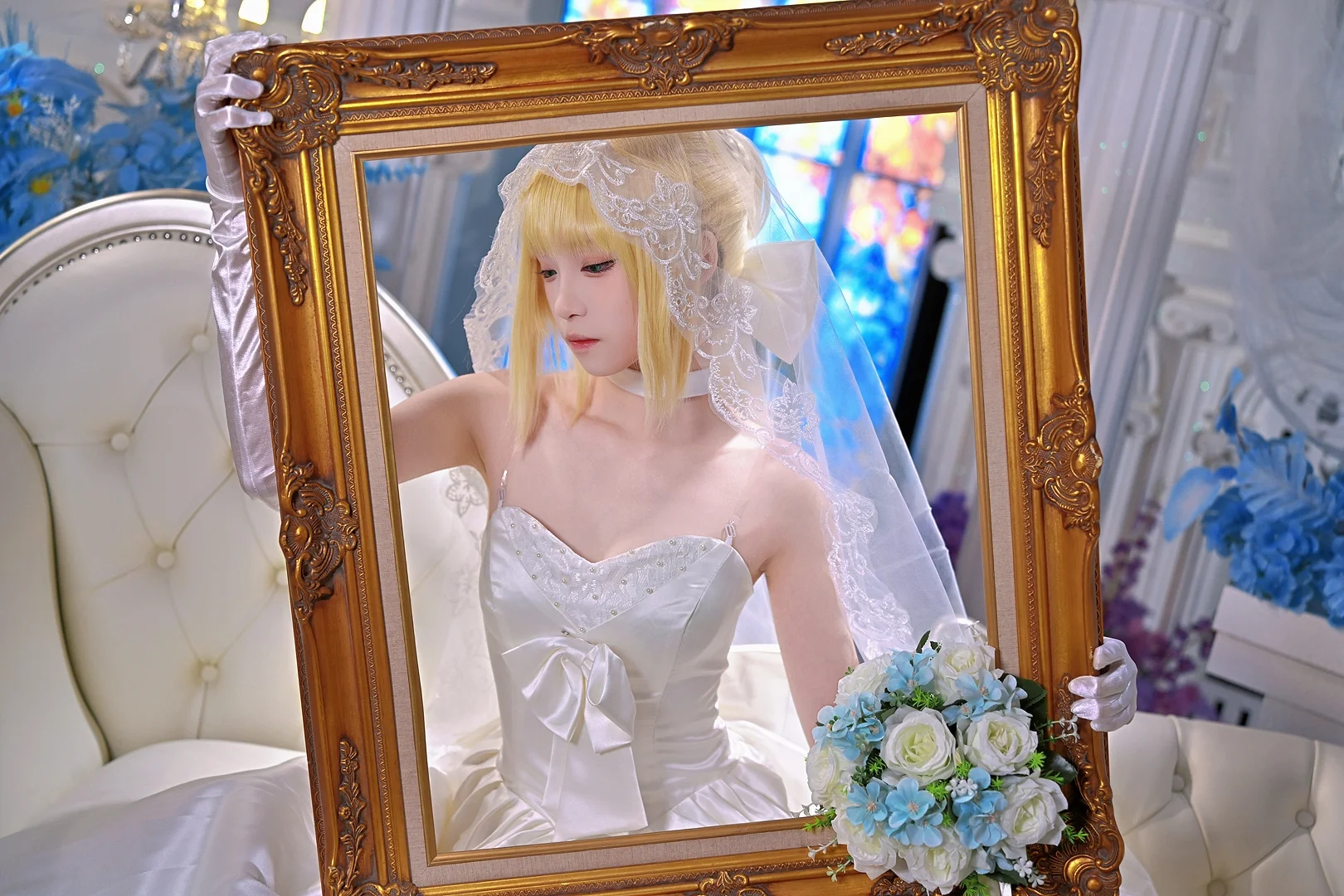 Fate, 上海约拍, Saber cos, 婚纱, 圣剑 - 第5张