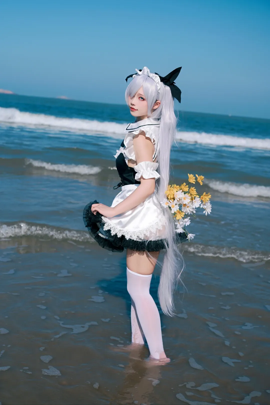 海辺の写真, 二次元コスプレ, シンデレラ コスプレ, 勝利の女神：NIKKE, 舟山トラベルフォト - 2枚目