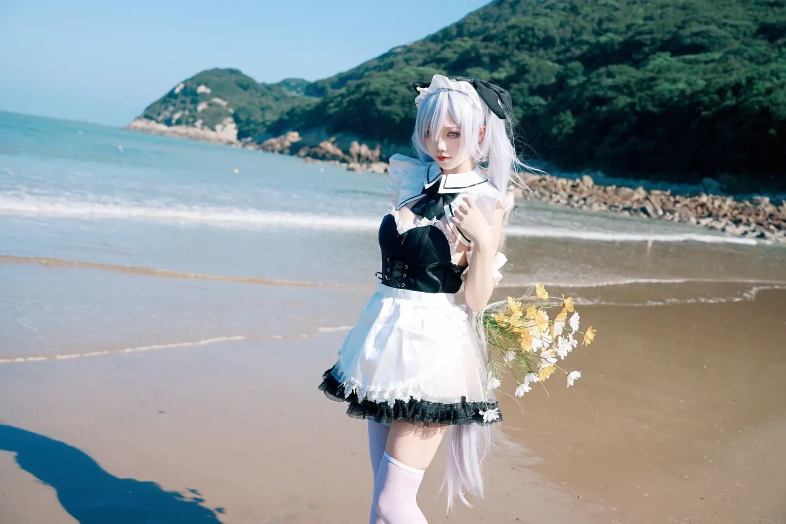 海辺の写真, 二次元コスプレ, シンデレラ コスプレ, 勝利の女神：NIKKE, 舟山トラベルフォト - 3枚目