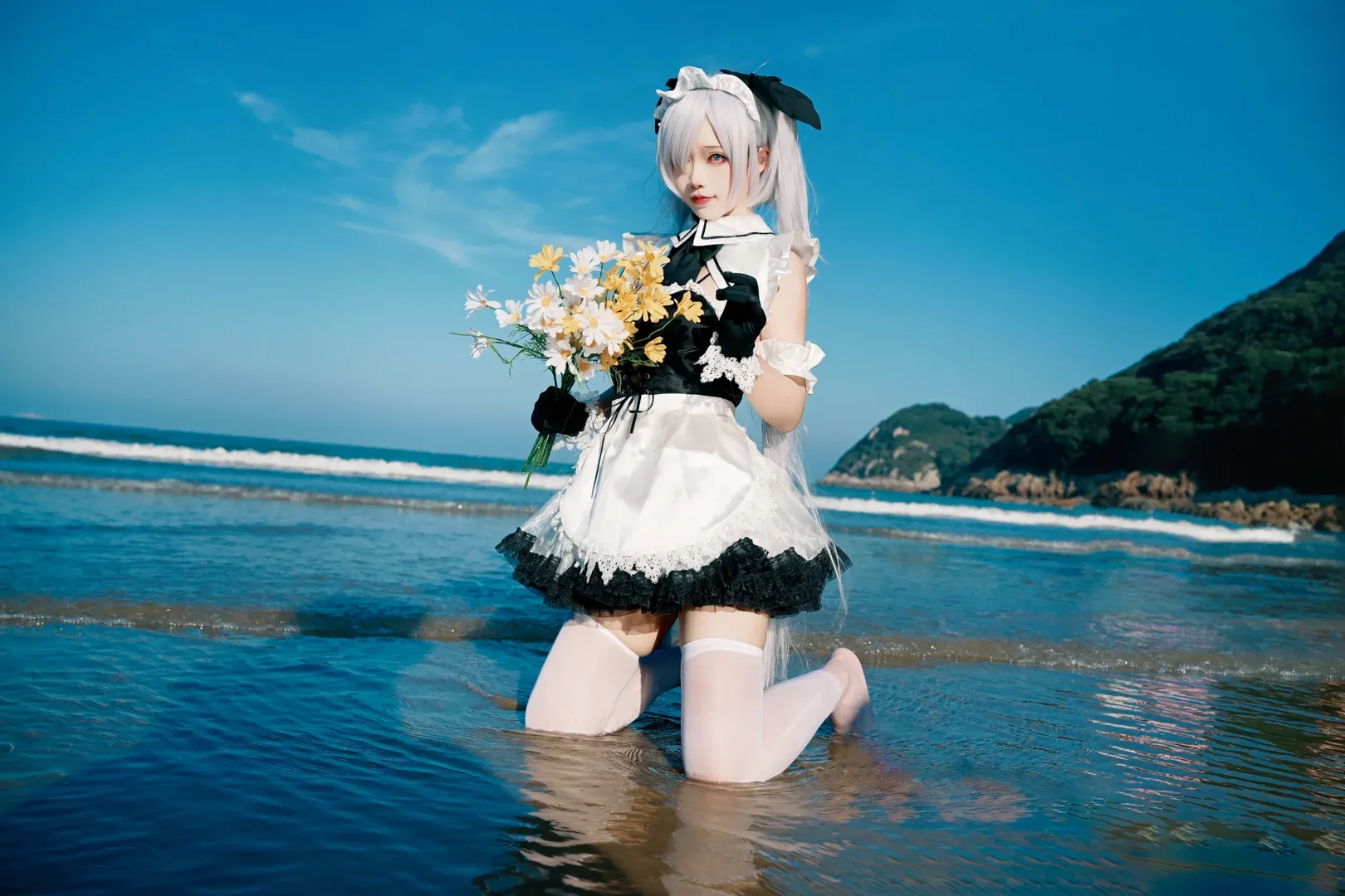 海辺の写真, 二次元コスプレ, シンデレラ コスプレ, 勝利の女神：NIKKE, 舟山トラベルフォト - 6枚目
