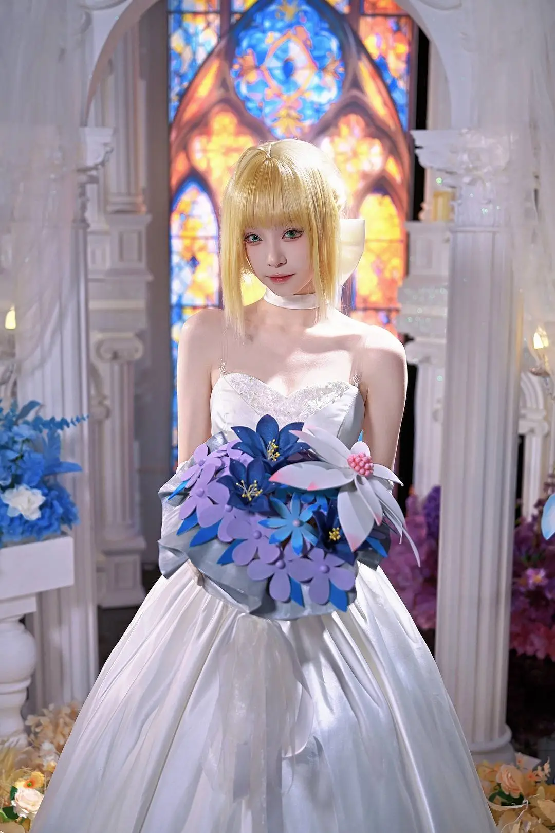 Fate, 摄影, FGO, Saber cos, 婚纱 - 第1张
