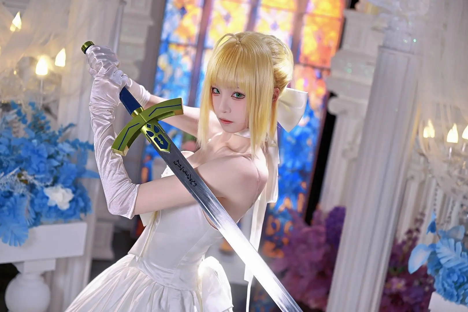 Fate, 摄影, FGO, Saber cos, 婚纱