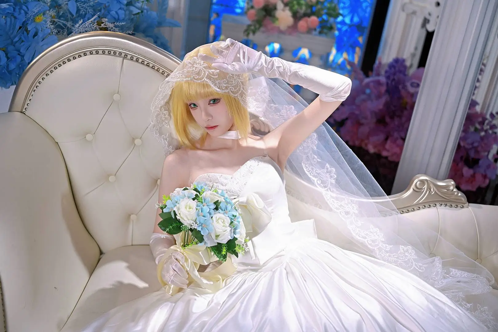 Fate, 摄影, FGO, Saber cos, 婚纱 - 第3张