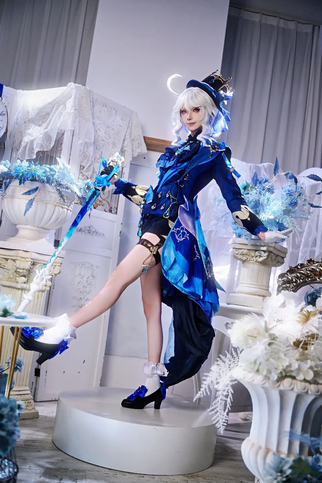 Genshin Impact, Furina cosplay, Shanghai photoshoot booking, Birthday celebration, Water Goddess