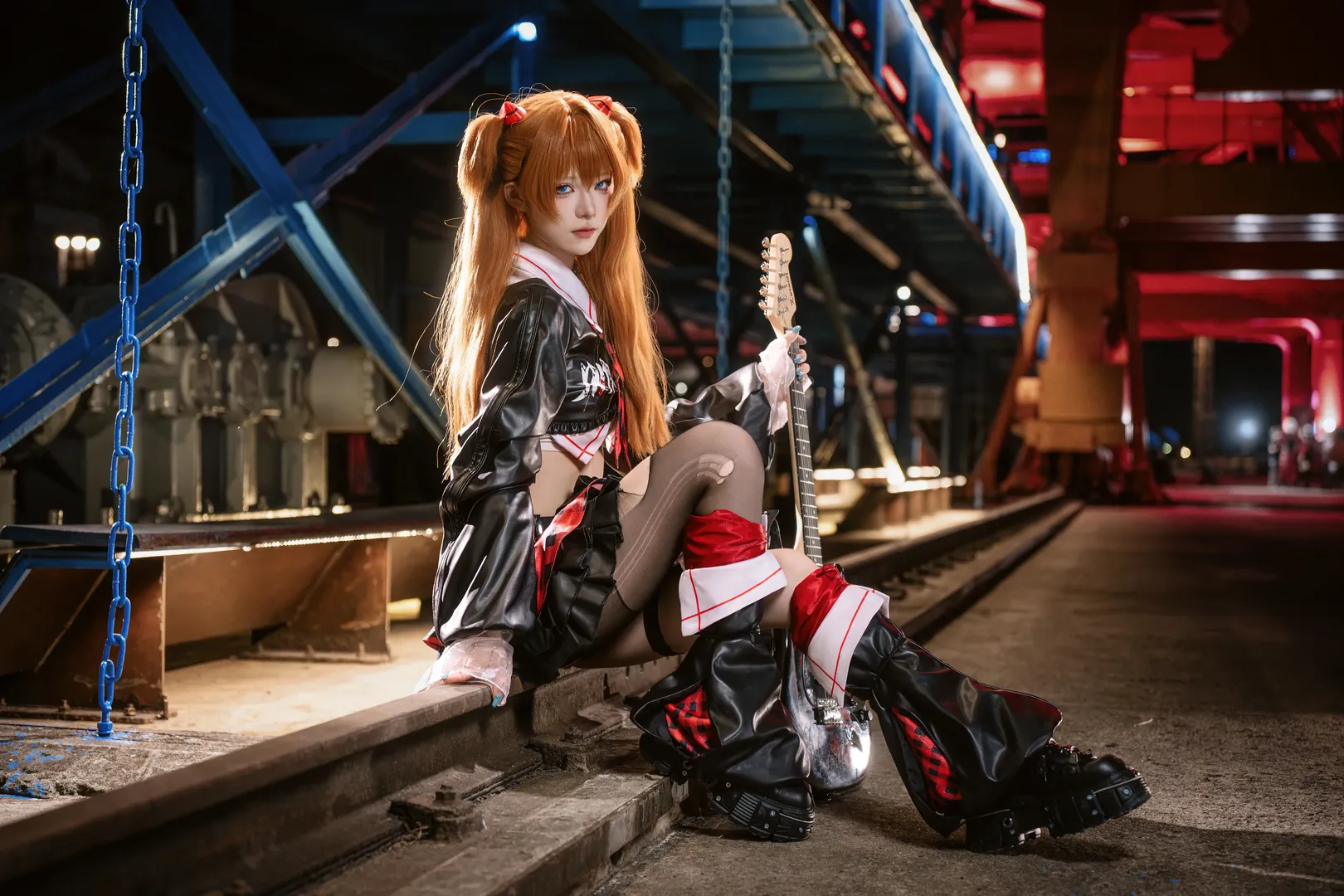 cosplay, Neon Genesis Evangelion, Shanghai photoshoot booking, Asuka Cosplay, Asuka Rock Band - Image 4