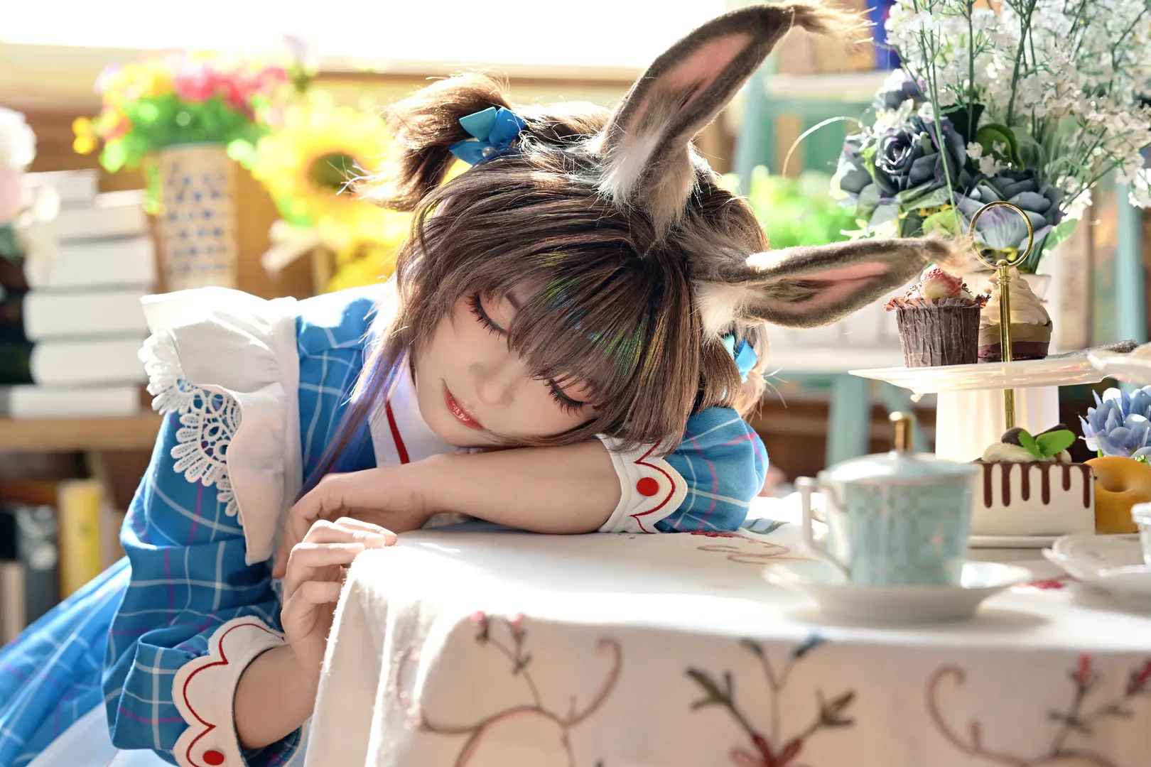 二次元撮影, アークナイツ, アーミヤ コスプレ, 上海撮影予約, ホワイトラビット コラボ - 3枚目