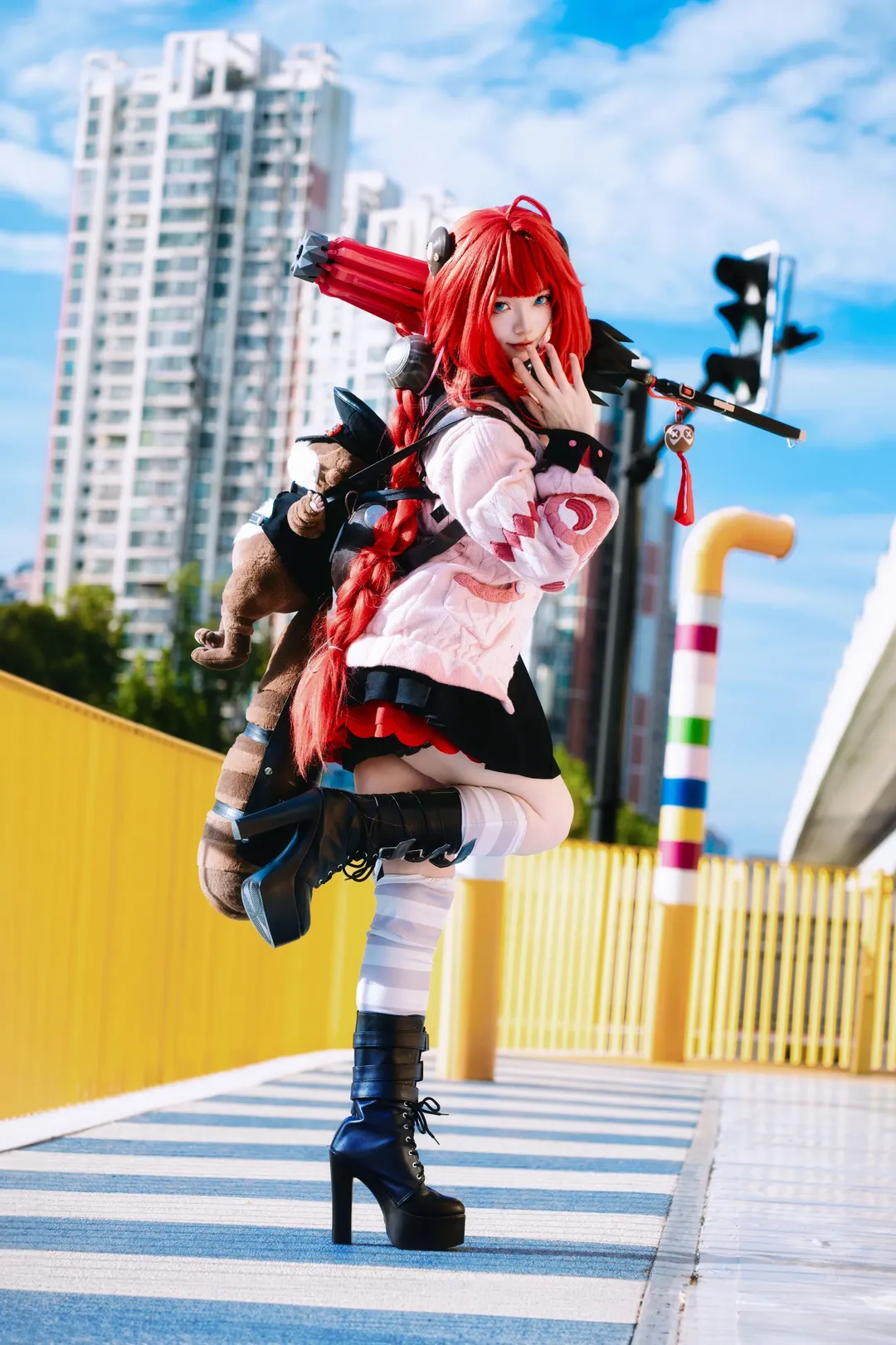 绝区零, 二次元摄影, 户外cosplay, 浮波柚叶cos, 梦核公园