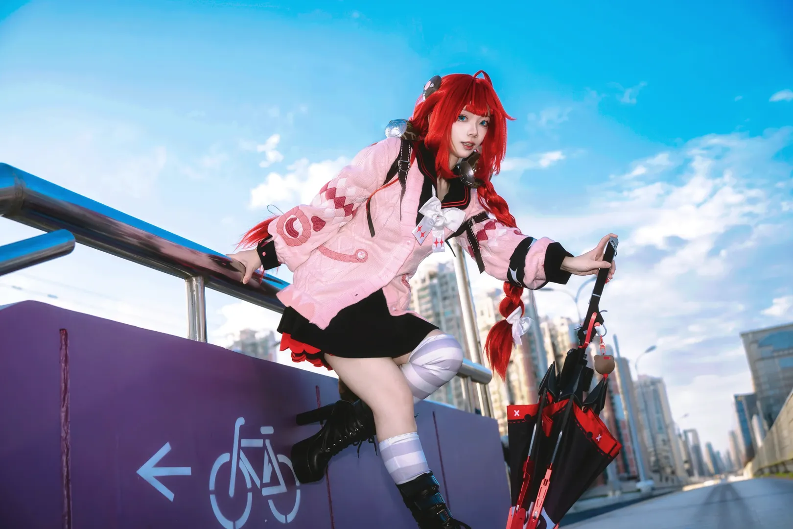 絕區零, 二次元攝影, 戶外cosplay, 浮波柚葉cos, 夢核公園 - 第3張