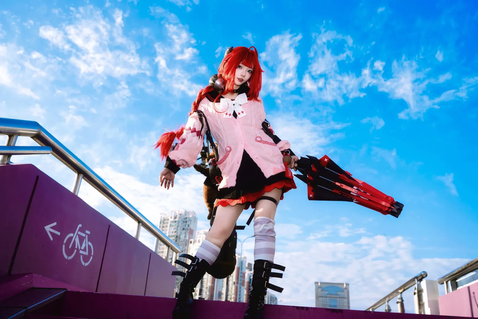 絕區零, 二次元攝影, 戶外cosplay, 浮波柚葉cos, 夢核公園 - 第5張
