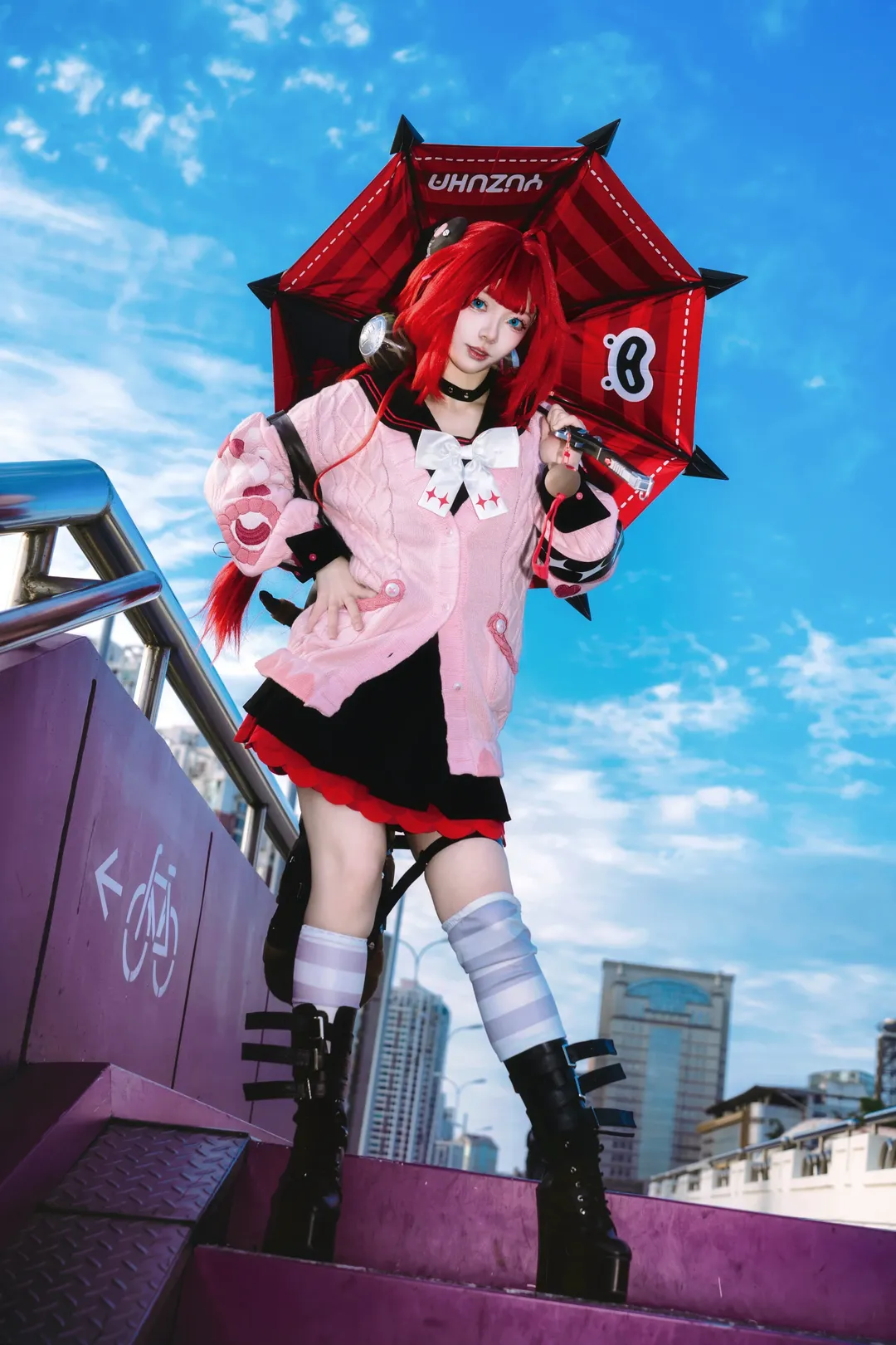 絕區零, 二次元攝影, 戶外cosplay, 浮波柚葉cos, 夢核公園 - 第6張