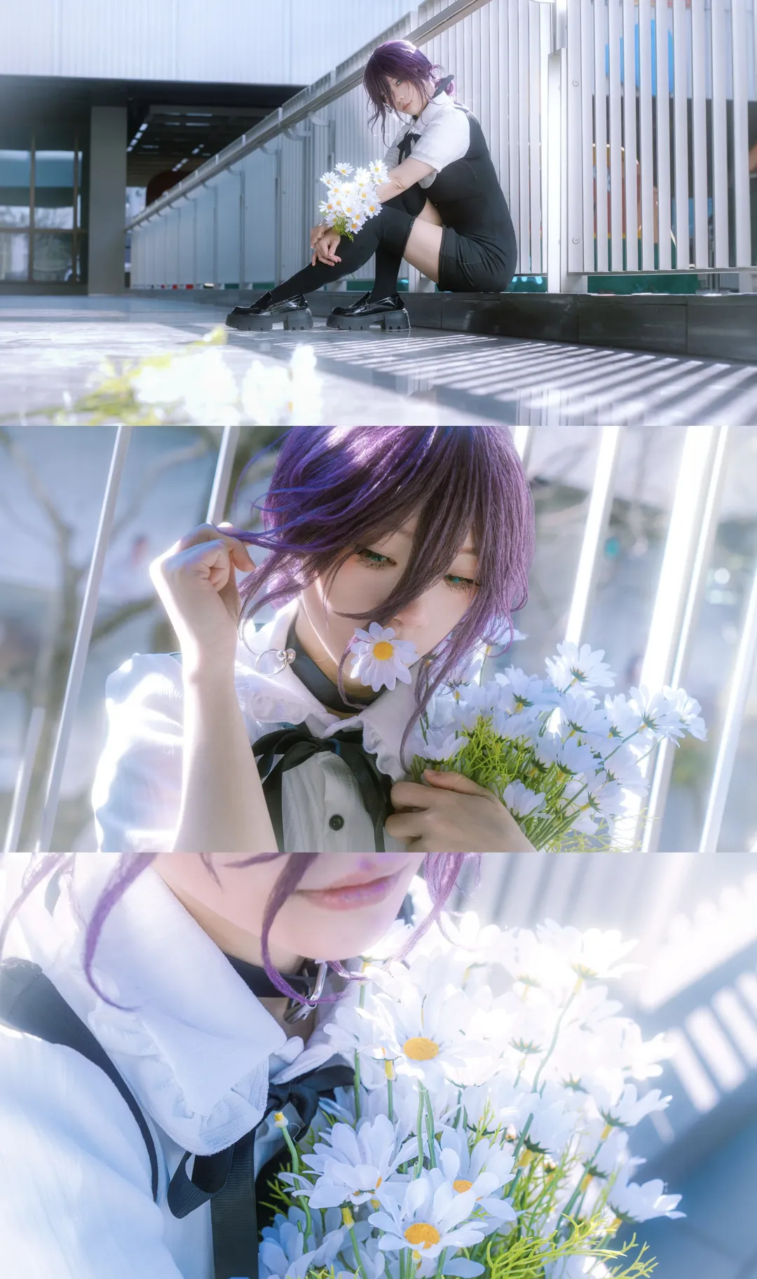 蕾塞cos, 电锯人, cosplay摄影, 户外人像, 氛围感拍照 - 第1张