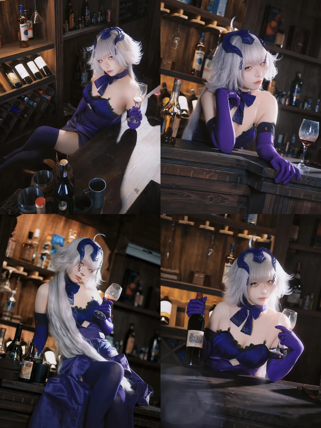 ジャンヌ・ダルク（オルタ）コスプレ, Fate/Grand Order, 酔いジャンヌ, スタジオ撮影, アルコール感 - 1枚目