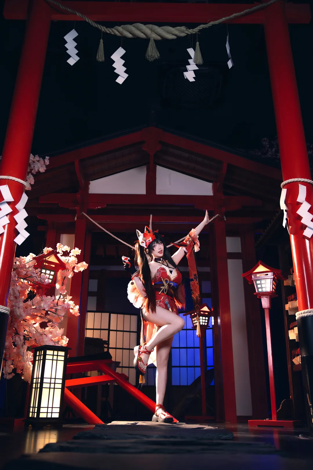 二次元, 崩坏星穹铁道, 花火cos, cosplay摄影, 和风场景