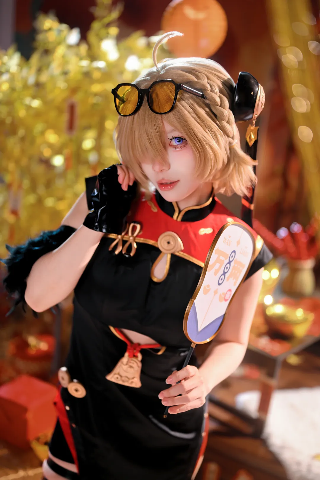ゼンレスゾーンゼロ, スタジオ撮影, 紅豆 コスプレ, コスプレ撮影, 新年チャイナドレス - 3枚目