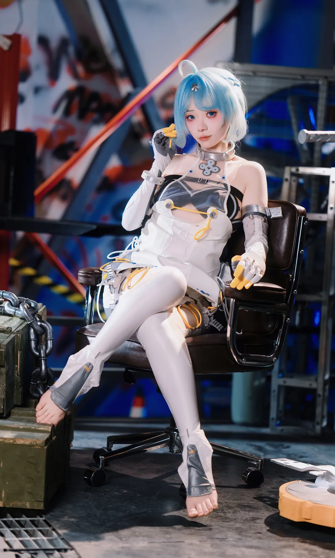 絕區零, 機能風, cosplay, 賽博朋克, 席德cos - 第4張