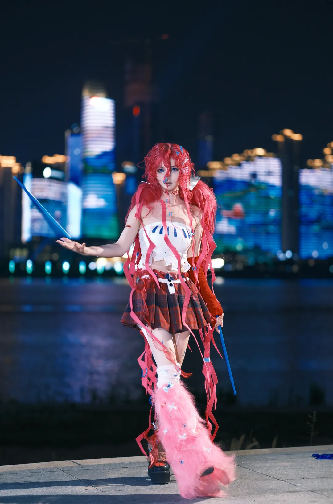 小马宝莉, 二次元穿搭, cosplay拍摄, 碧琪cos, 夜景cosplay - 第3张