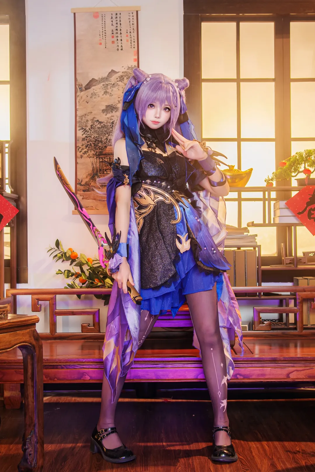 二次元, 原神, コスプレ, 写真のポーズ, 刻晴コスプレ - 2枚目