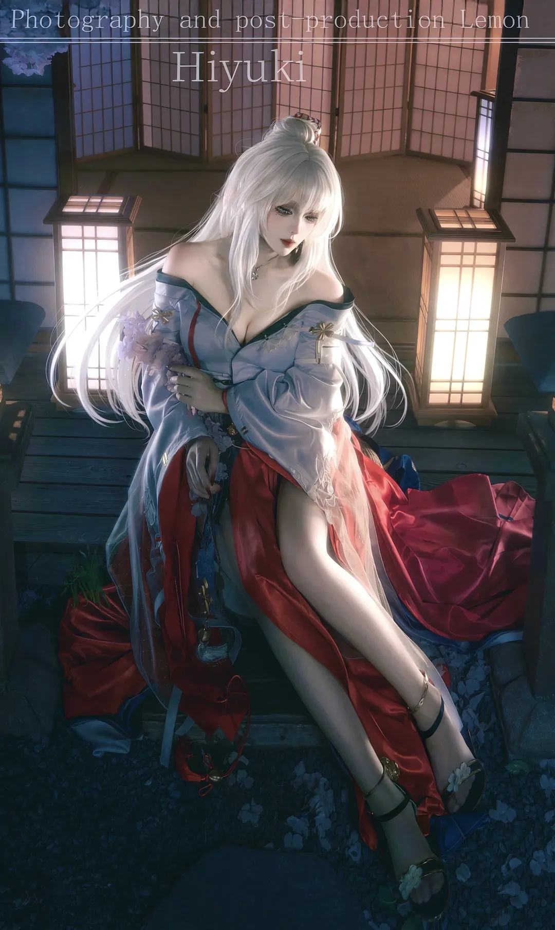 鸣潮, cosplay, 和风, 绯雪cos, 夜景