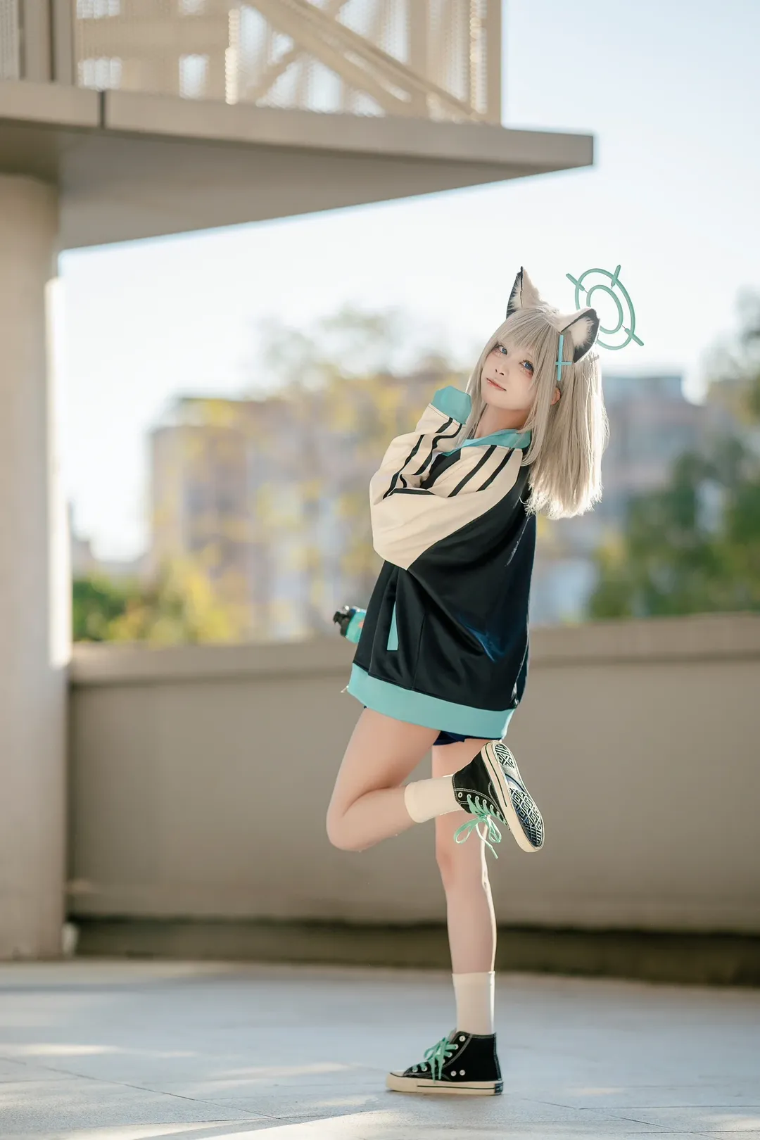 蔚藍檔案, cosplay正片, 運動風穿搭, 白子cos, 二次元約拍 - 第1張