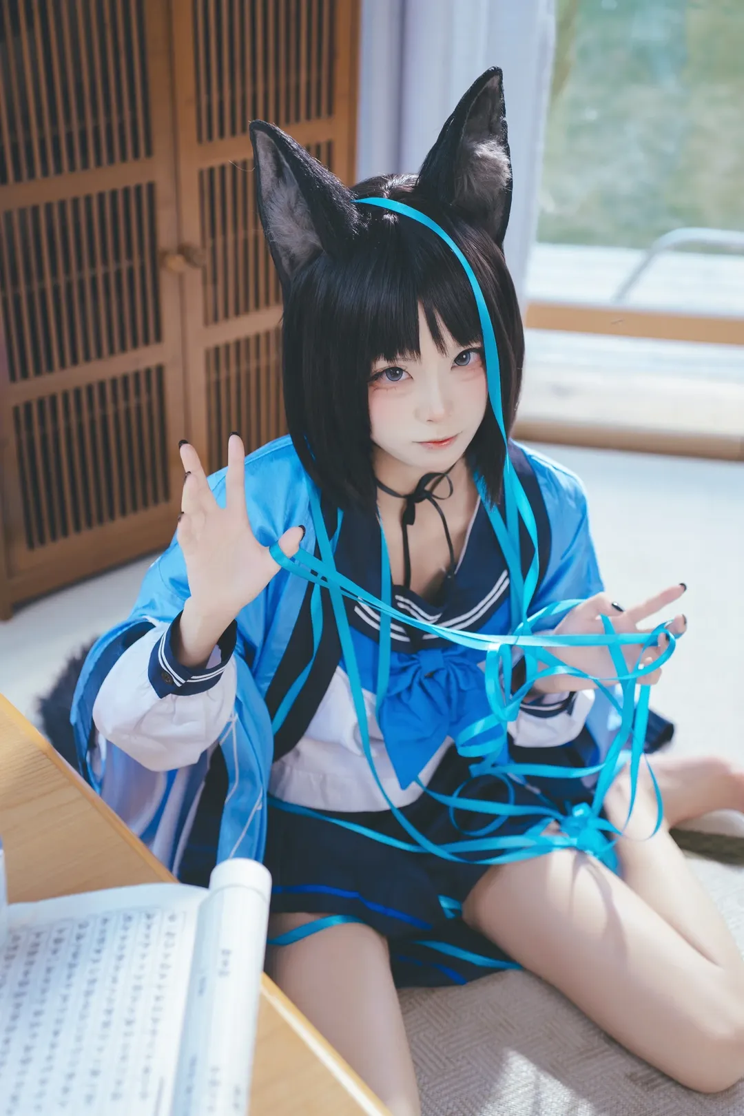 碧蓝档案, 二次元cosplay, 桐生桔梗cos, 日系摄影, 蔚蓝档案cos
