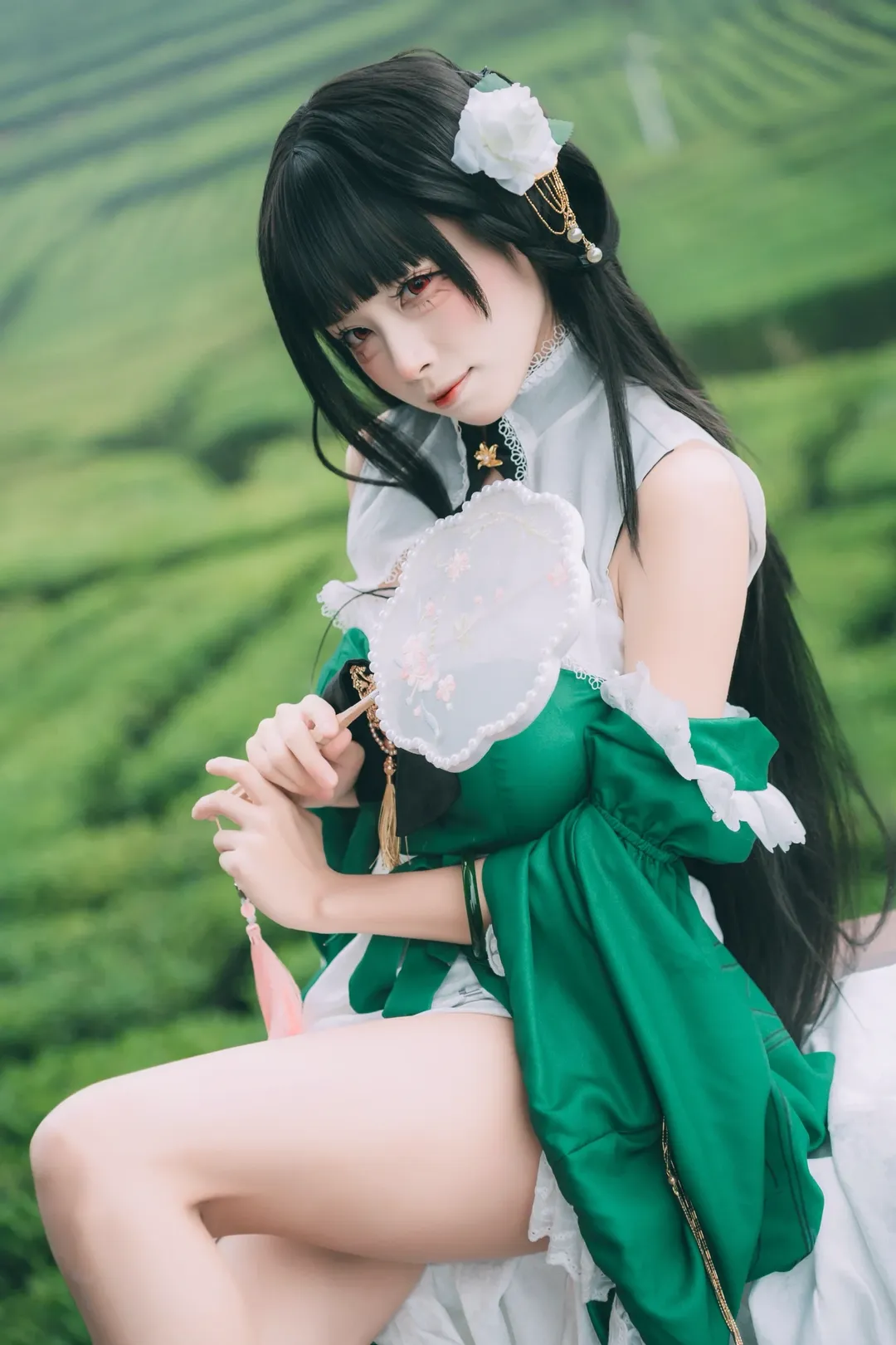 碧蓝航线, cosplay摄影, 逸仙cos, 烟雨江南, 茶山外拍 - 第4张