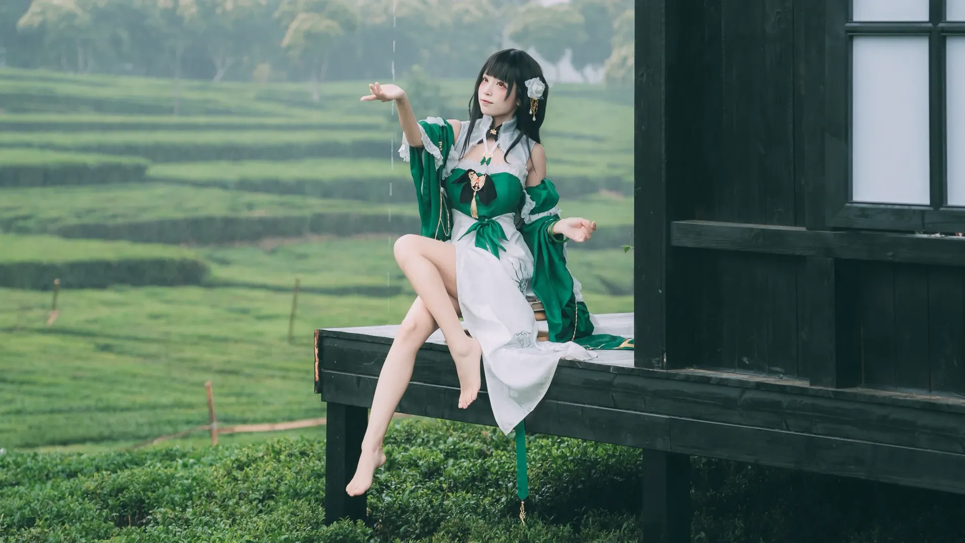 二次元摄影, 碧蓝航线, 国风cos, 逸仙cos, 茶园外景 - 第2张