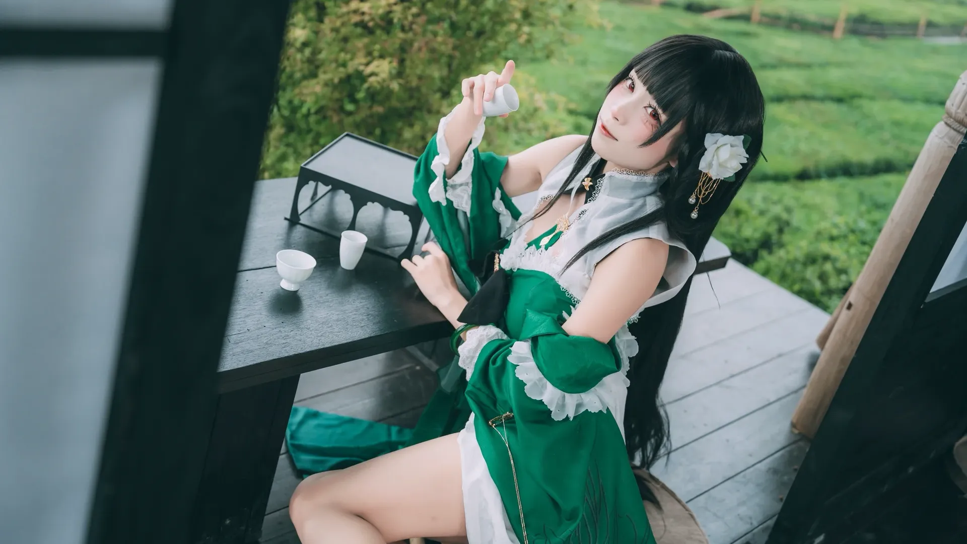 二次元摄影, 碧蓝航线, 国风cos, 逸仙cos, 茶园外景 - 第3张
