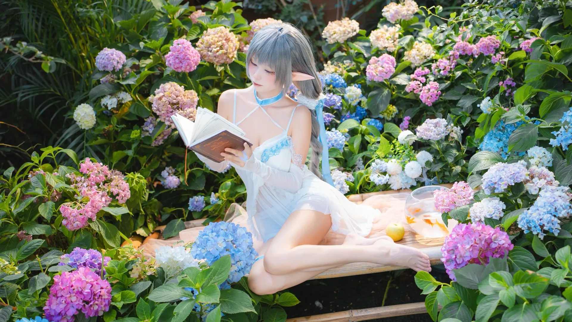 Azur Lane, Hydrangea, Everson cosplay, Elf cosplay, Endless Summer - Image 1