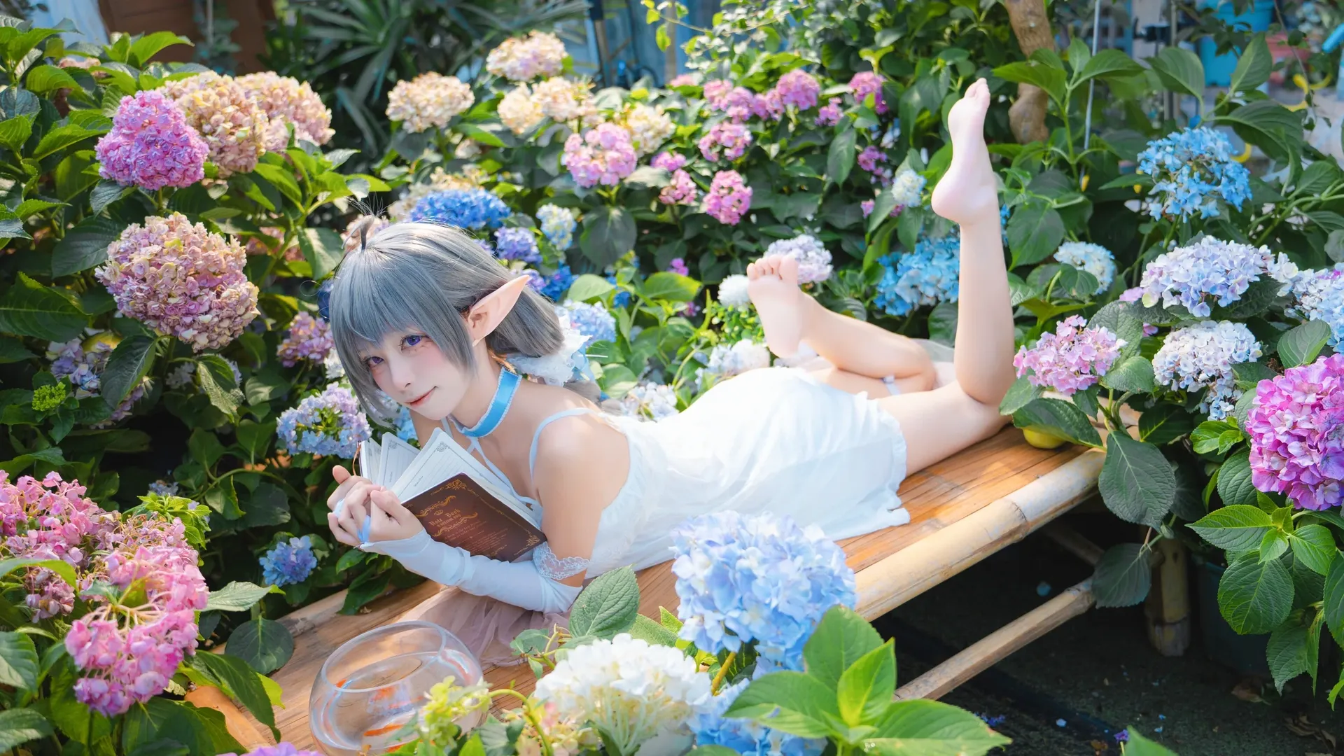 Azur Lane, Hydrangea, Everson cosplay, Elf cosplay, Endless Summer - Image 2