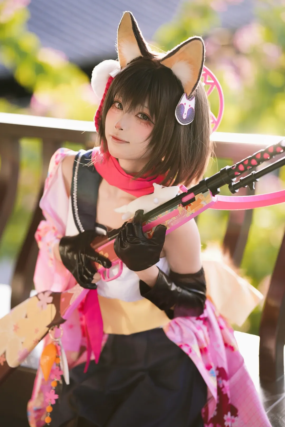 碧蓝档案, 兽耳少女, 和风cosplay, 蔚蓝档案cos, 泉奈cos - 第3张