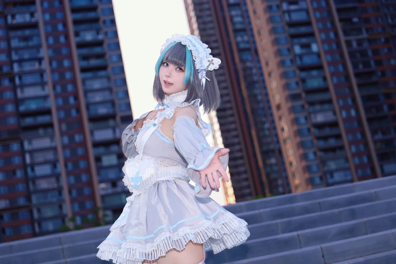 コスプレ, チェシャー コスプレ, アズールレーン, 少女感, ロケーション撮影 - 2枚目