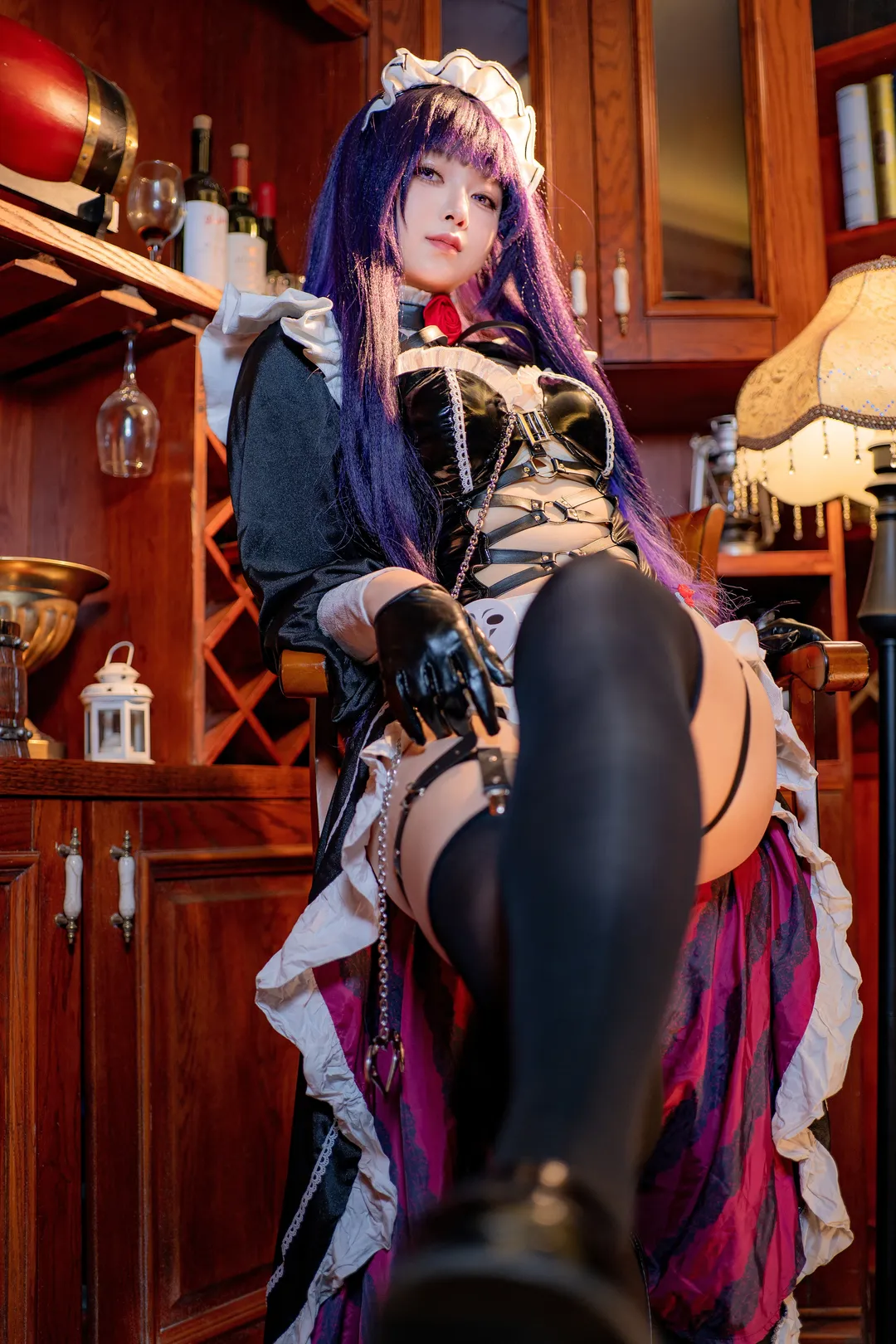 cosplay, Maid outfit, miHoYo cosplay, GODDESS OF VICTORY: NIKKE, Thick thighs - Image 3