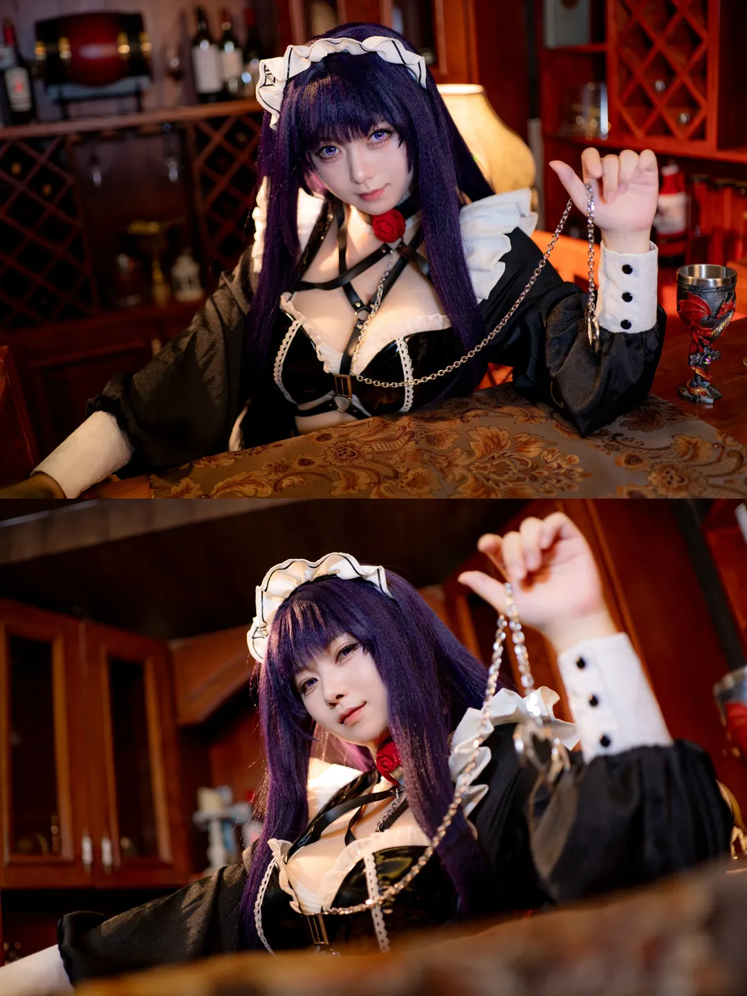 cosplay, Maid outfit, miHoYo cosplay, GODDESS OF VICTORY: NIKKE, Thick thighs - Image 5