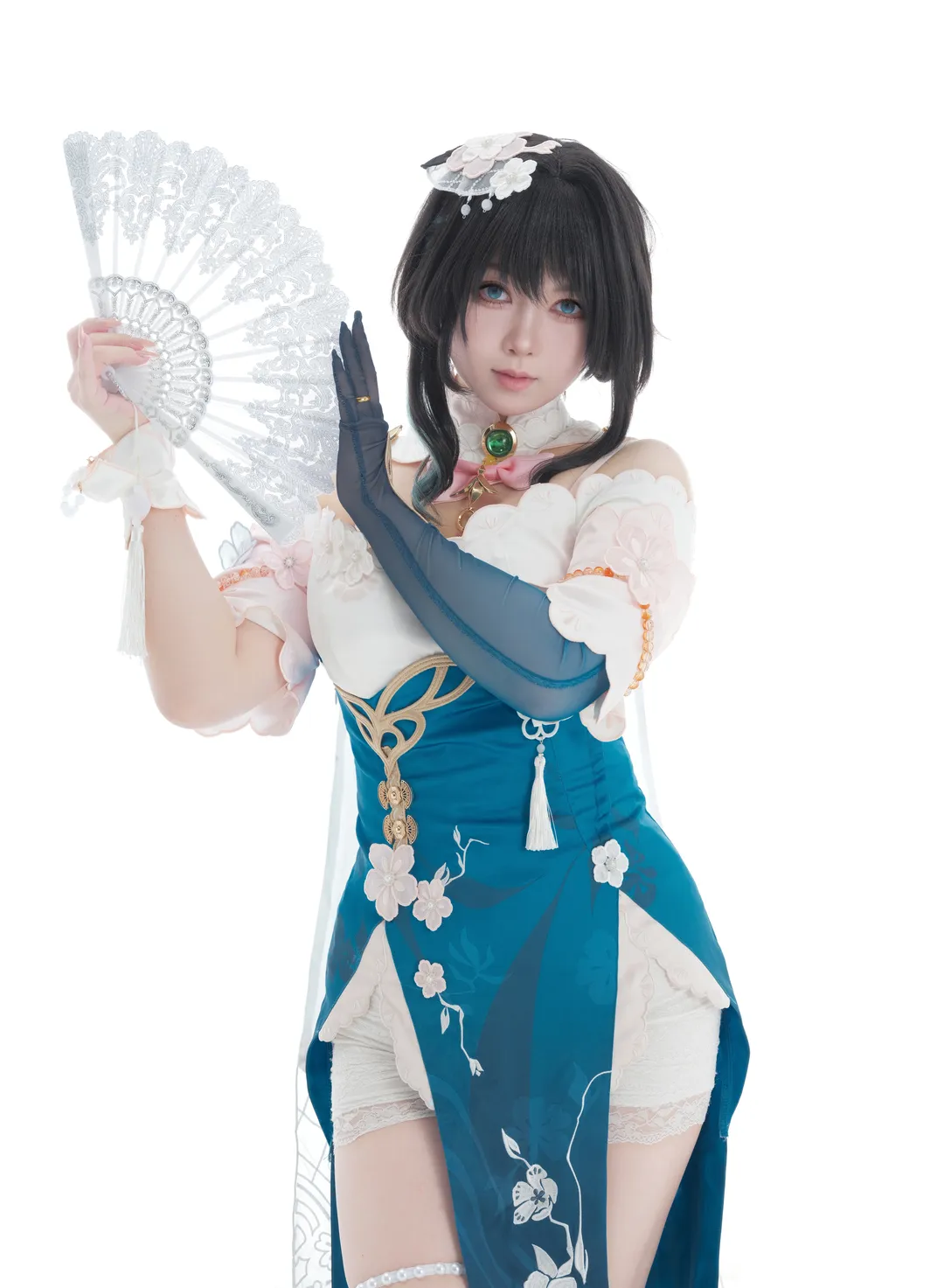 崩壊：スターレイル, ルアン・メェイ コスプレ, コスプレ撮影, 白ホリ撮影, 扇子小道具 - 3枚目