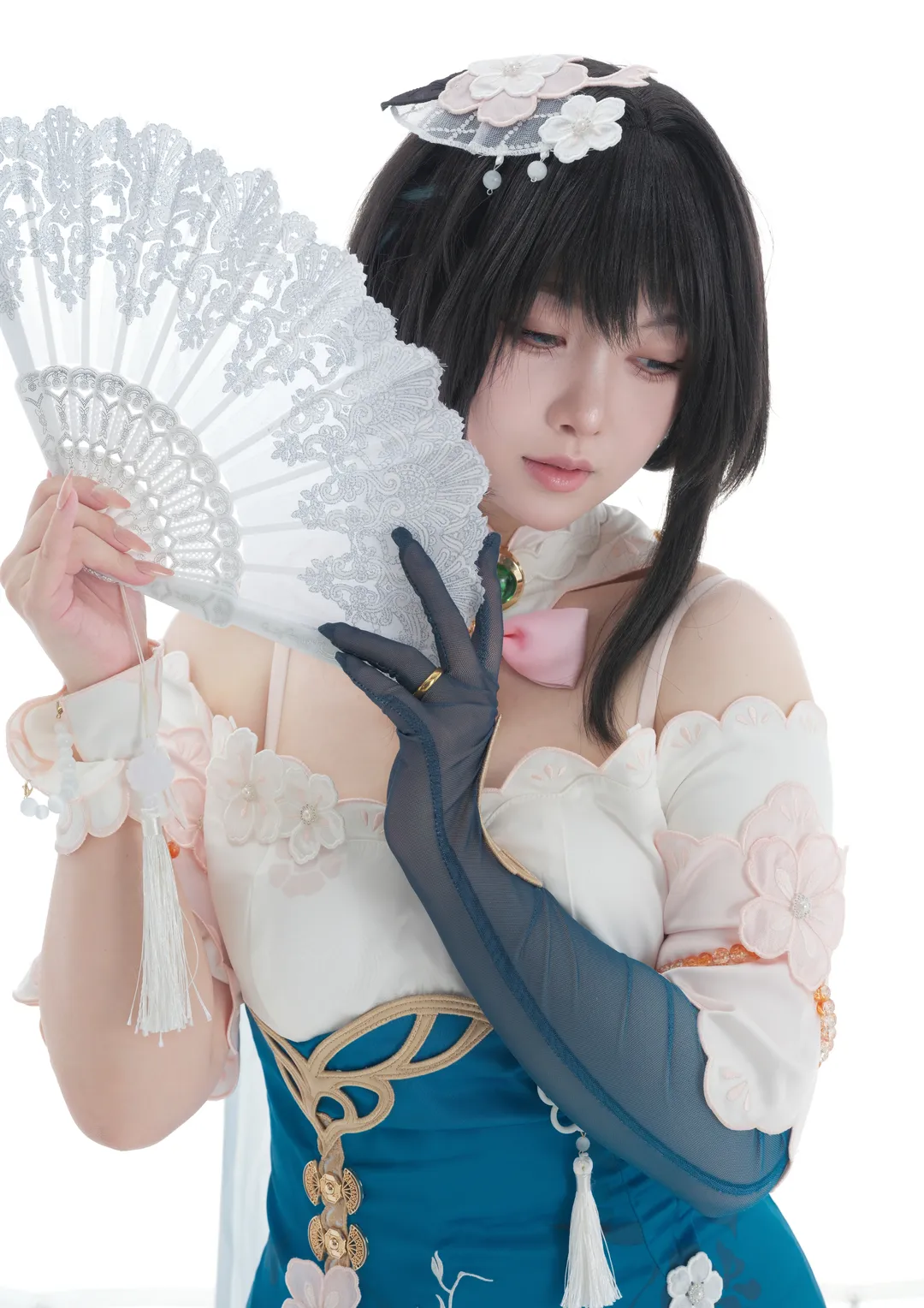 崩壊：スターレイル, ルアン・メェイ コスプレ, コスプレ撮影, 白ホリ撮影, 扇子小道具 - 7枚目