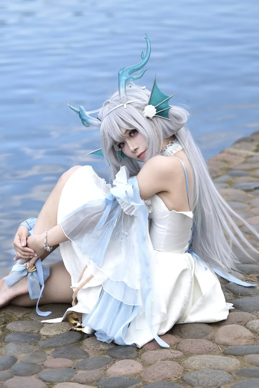 王者荣耀, 西施cos, cosplay写真, 归之若水, 国风皮肤 - 第1张