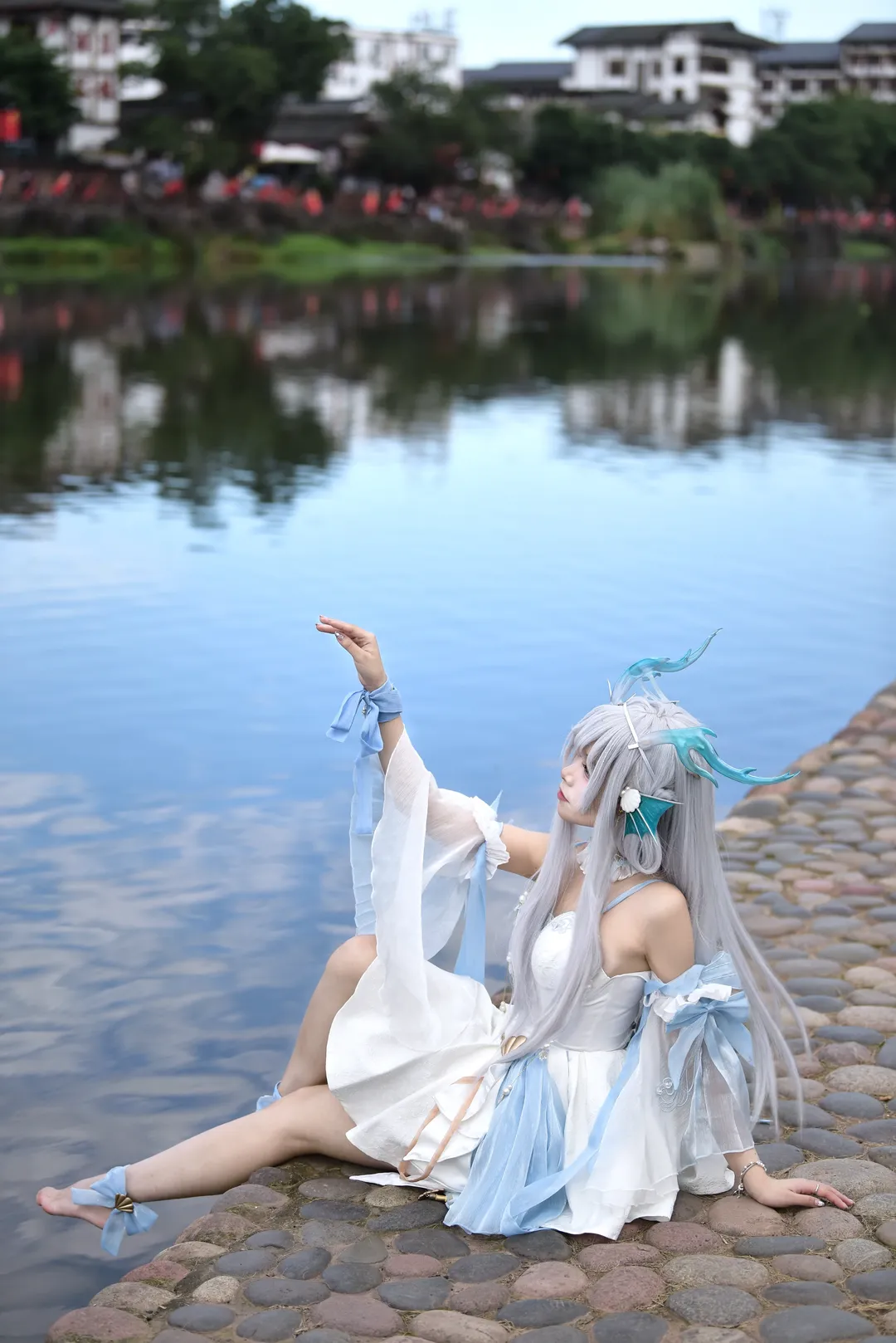 王者荣耀, 西施cos, cosplay写真, 归之若水, 国风皮肤 - 第6张