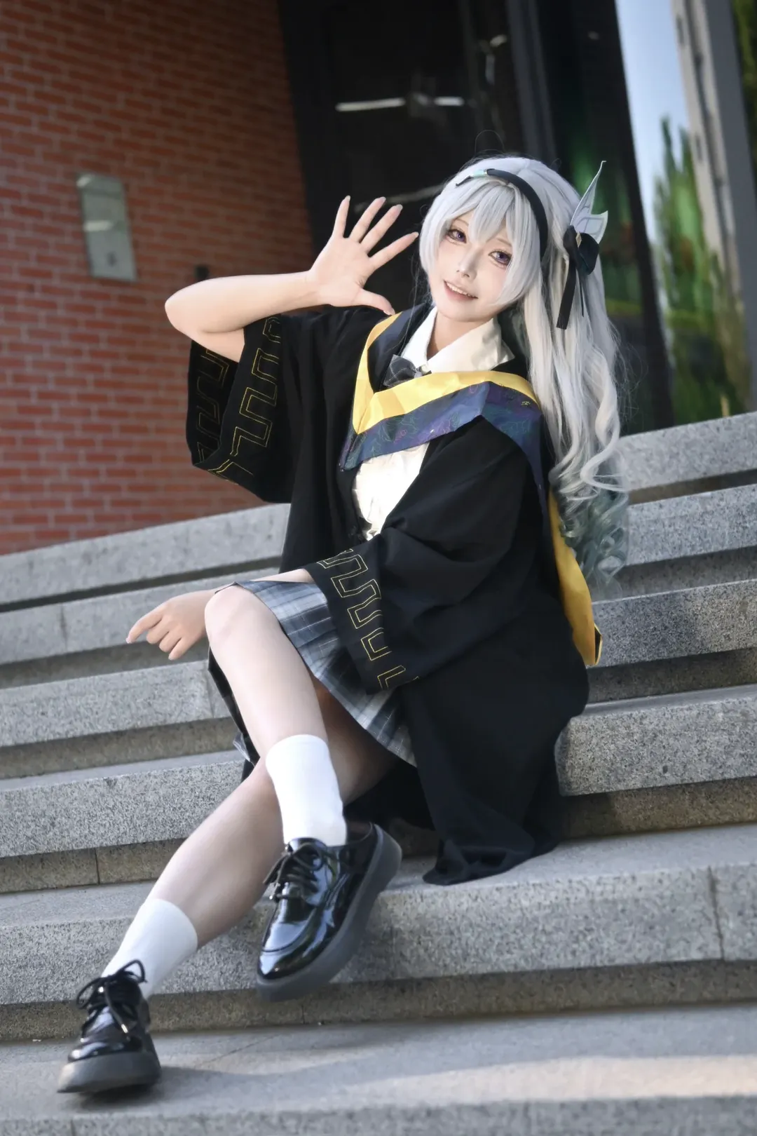 毕业照, 学士服, 校园cos, 二次元魔法, 毕业纪念
