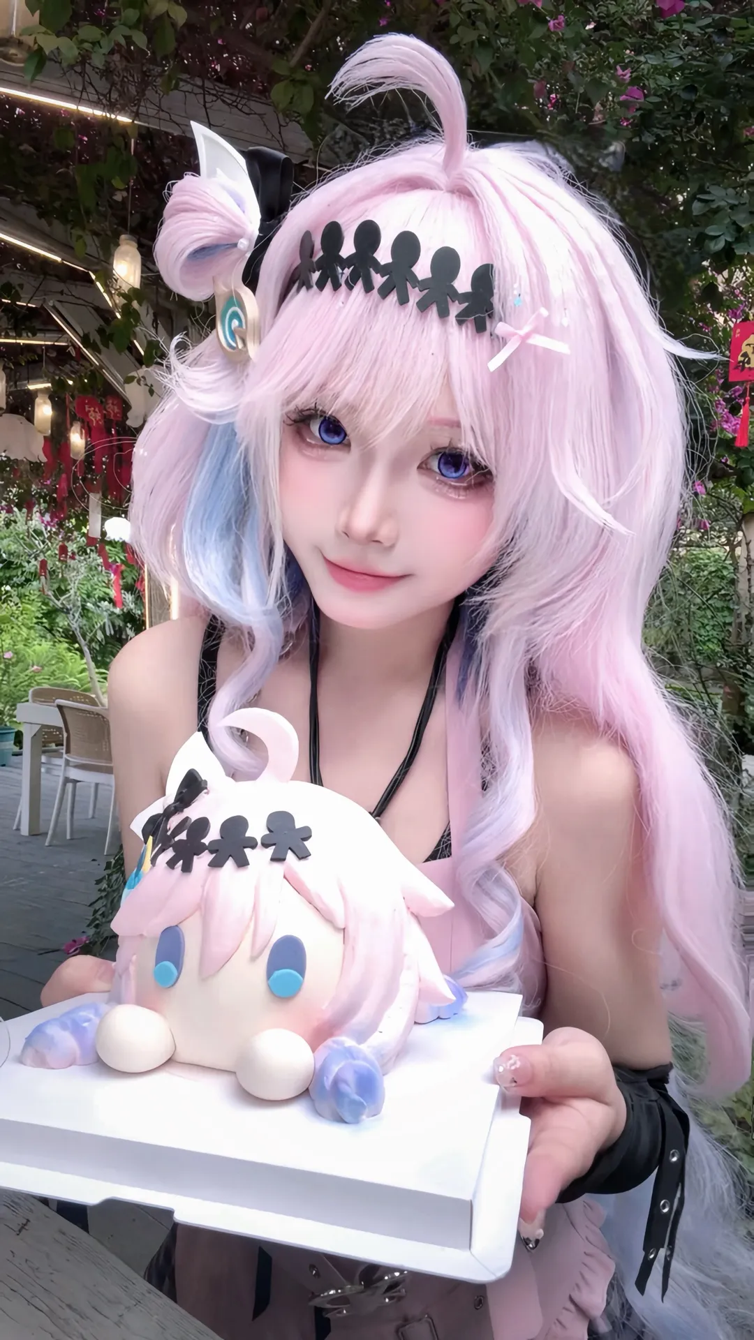 鸣潮, 达妮娅cos, cosplay, 萌妹, 生日蛋糕 - 第2张